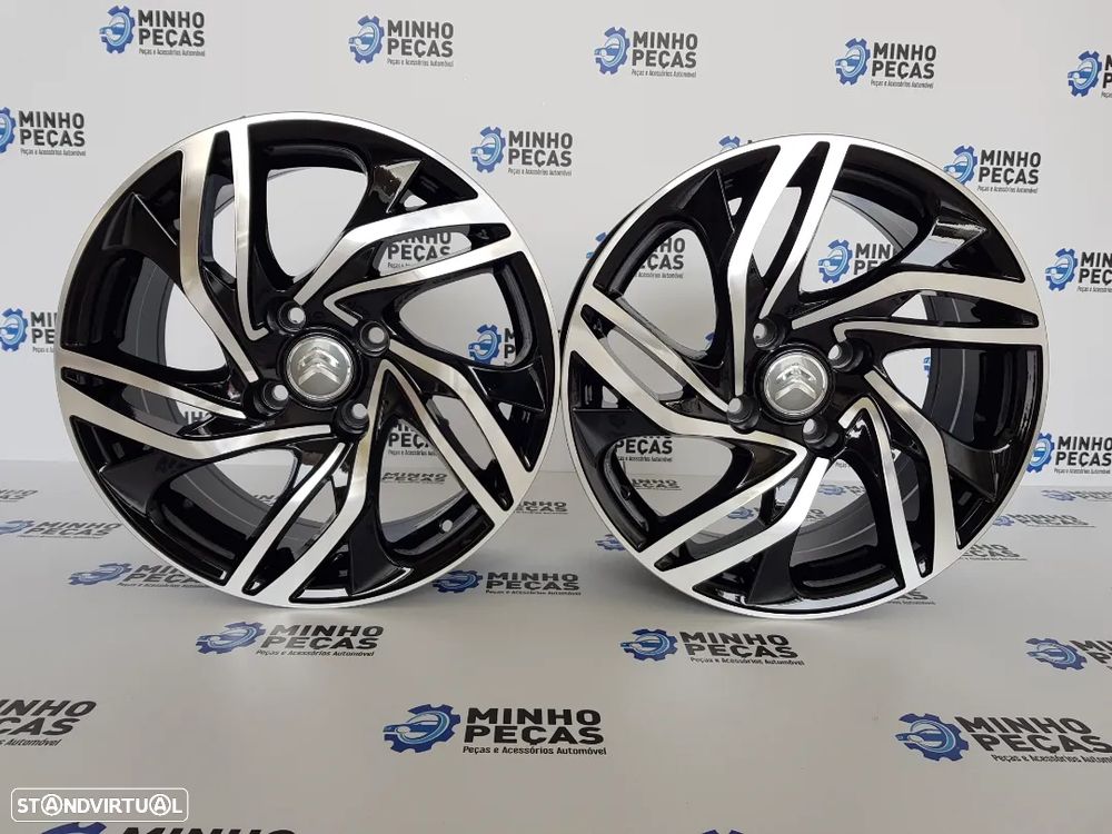 Jantes Citroen DS3 16 Preto Polido - 1