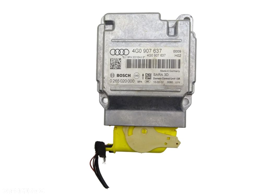 Moduł sterownik sensor przyspieszenia kostka 4g0907637 audi a6 c7 4g - 1