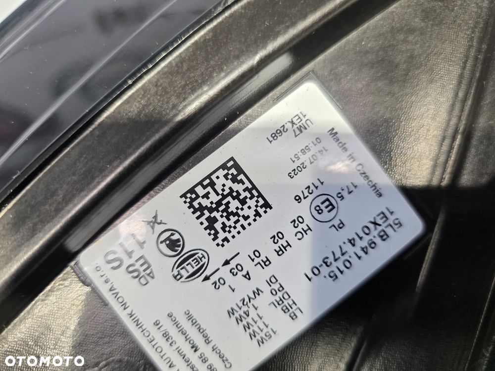 SKODA ENYAQ 5LB LEWA LAMPA FULL LED CRYSTAL LIGHTING , NR 5LB941015 , NR AUKCJI LPP230 - 29