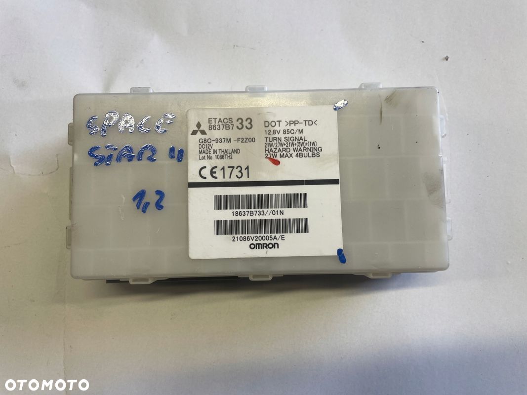 MITSUBISHI SPACE STAR II MODUŁ STEROWNIK ETACS 8637B733 - 1