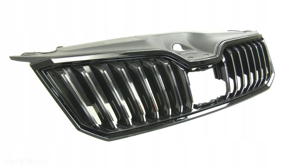 Skoda Superb 15 - 19 Atrapa chłodnicy / Grill czarny połysk pod radar - 2