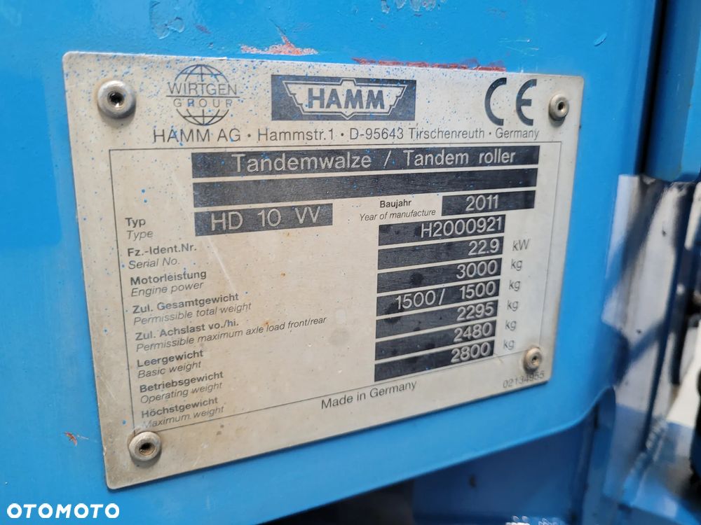 Hamm HD 10 VV - 20