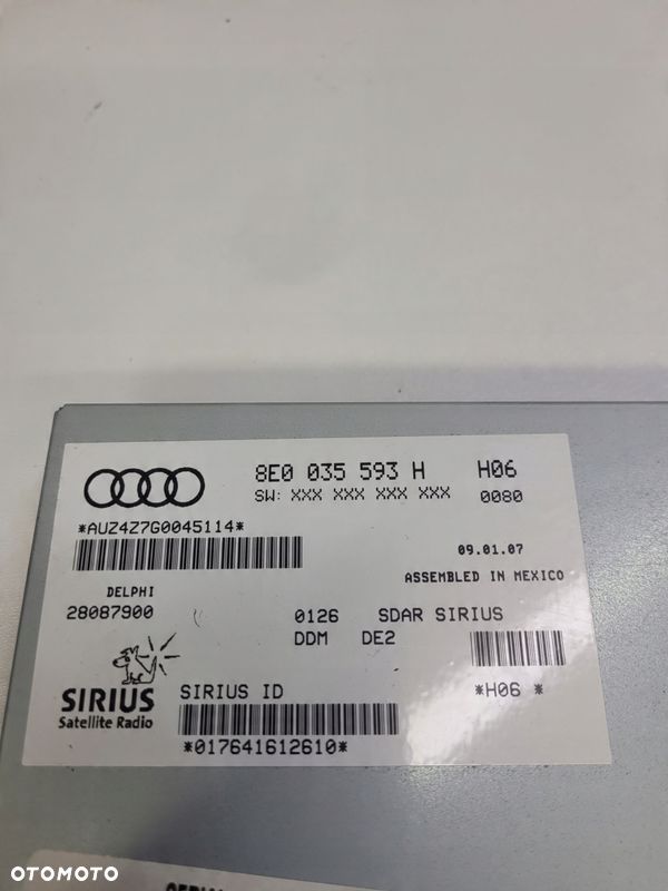 MODUŁ RADIA CYFROWEGO AUDI A3 A4 A6 VW 8E0035593H - 3