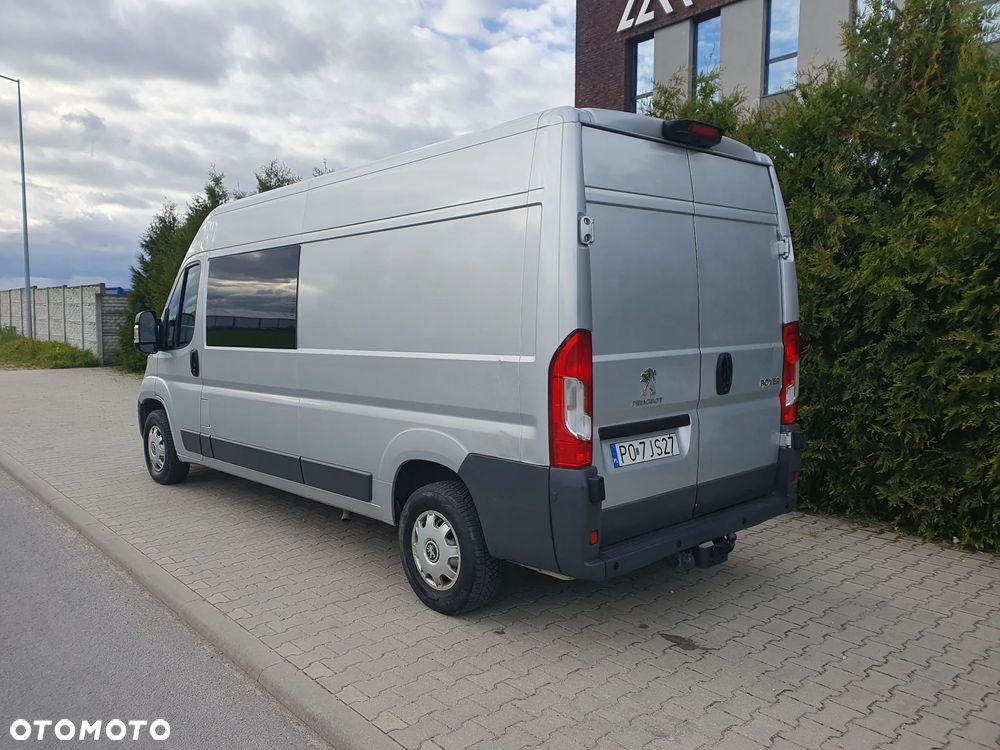 Peugeot BOXER 2.2 150 KM L3 H2 BRYGADÓWKA 7 OSÓB LEDY KLIMA TEMPOMAT HAK - 4