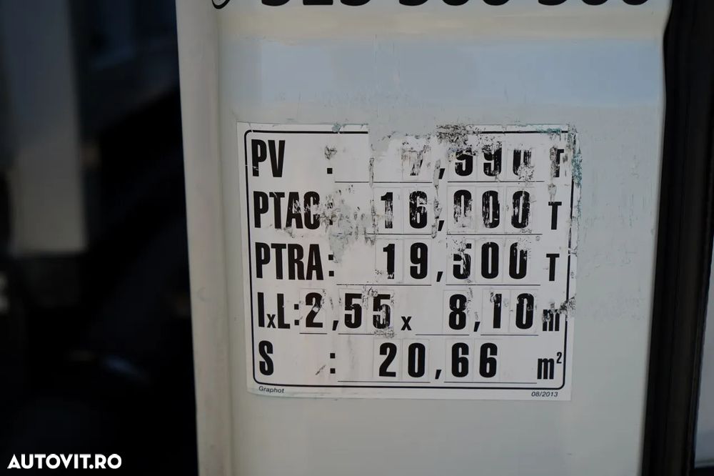 MAN EUROCARGO 160E25 E6 / CORTINĂ - 6 m / HAYON LATERAL / HAYON HIDRAULIC / AUTOMAT / - 33