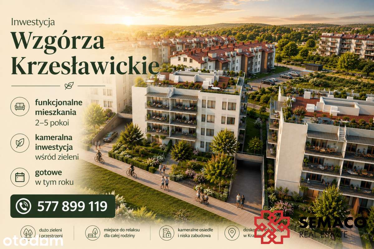 3 pok/53m2 ogródka/Nowa Huta/bez prowizji i Pcc