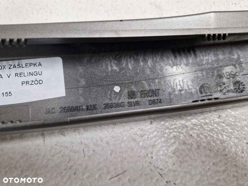 fiat 500 x zaślepka nakładka osłona relingu prawy przód prawa przednia 735609052 - 6