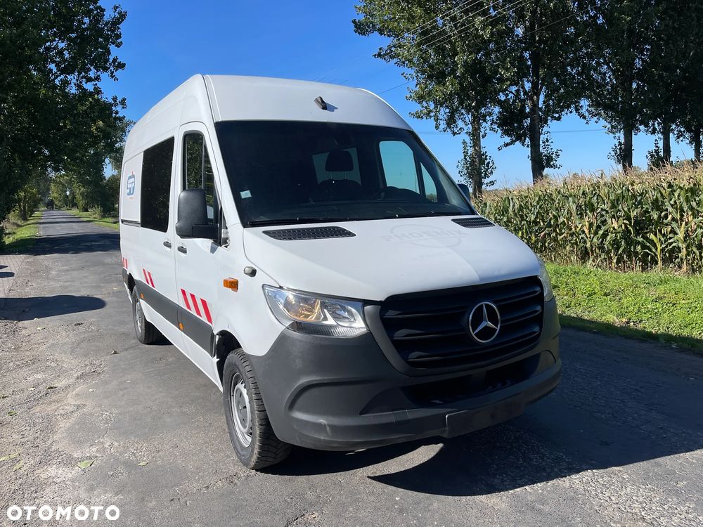 Mercedes-Benz Sprinter W907 Nowy Model 2020 ROK 314 CDI L2H2 Średniak Średni Brygadówka 6 Osobowa 6 osób Dubel Kabina Holenderka - 37