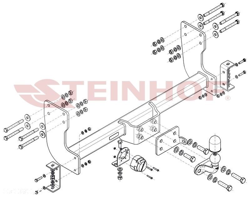Hak Holowniczy + MODUŁ 7PIN do MAN TGE Skrzynia od 2016 - 2