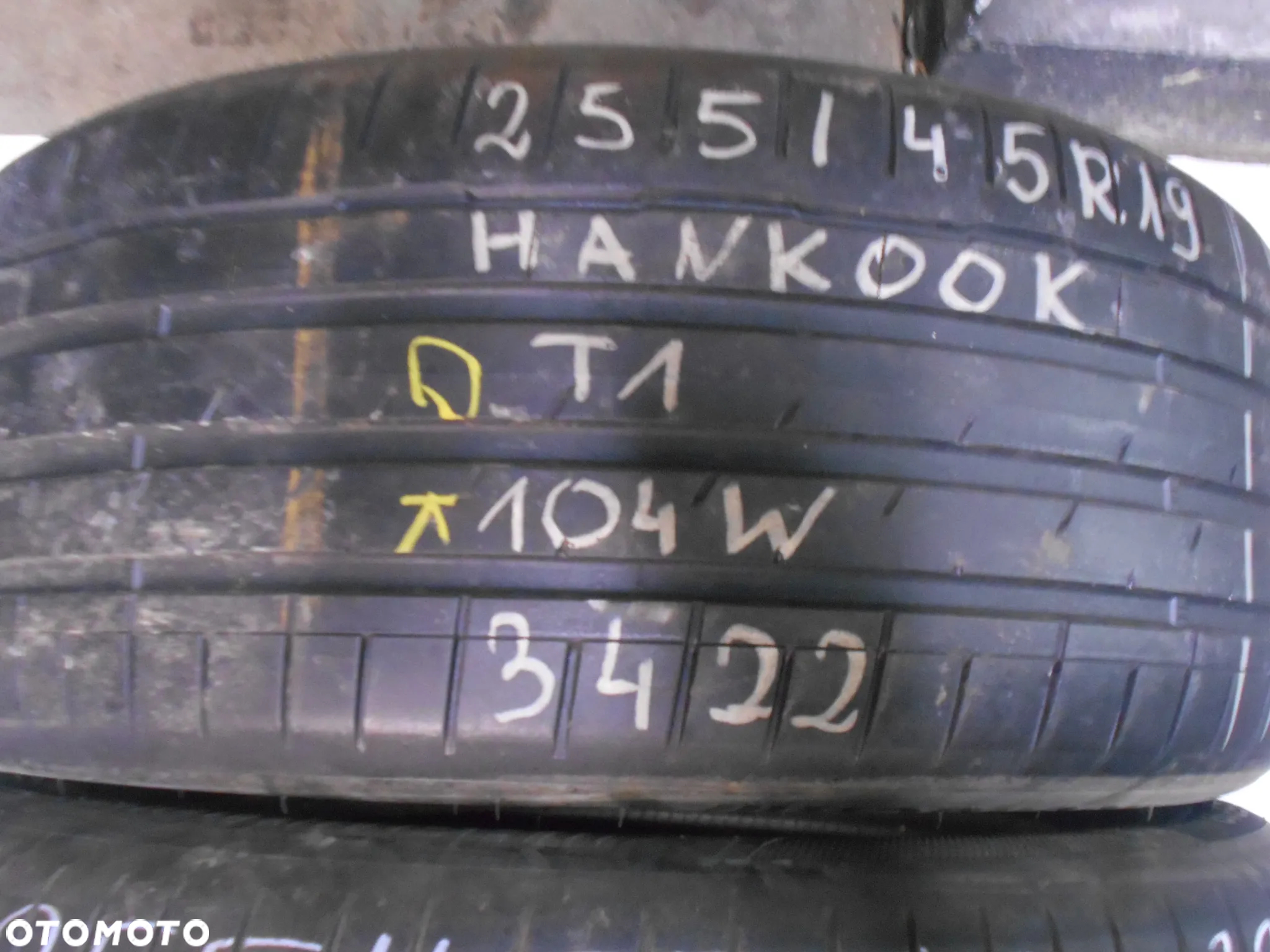 OPONY 255/45R19 HANKOOK VENTUS S1 EVO3 T1 DOT 5022 7MM - 3