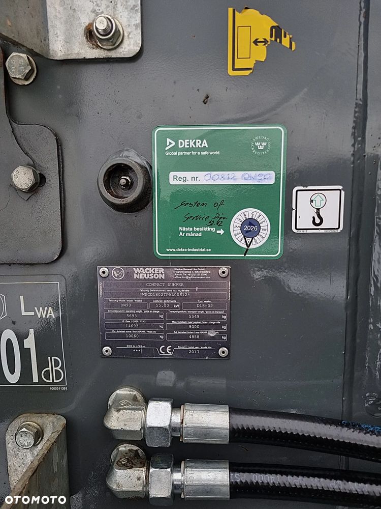 Wacker Neuson Wacker Neuson DW90 Wozidło 9 ton OBROTOWA koleba 1600mtg 2018rok. jak nowe z salonu. silnik PERKINS TURBO. Z Norwegii. Pełne sterowanie z dżojstik REWERS HYDROSTATIC. Opony zero zużycia. DEKRA 2026. Z Gospodarstwa ani deka luzów i wycieków! - 11