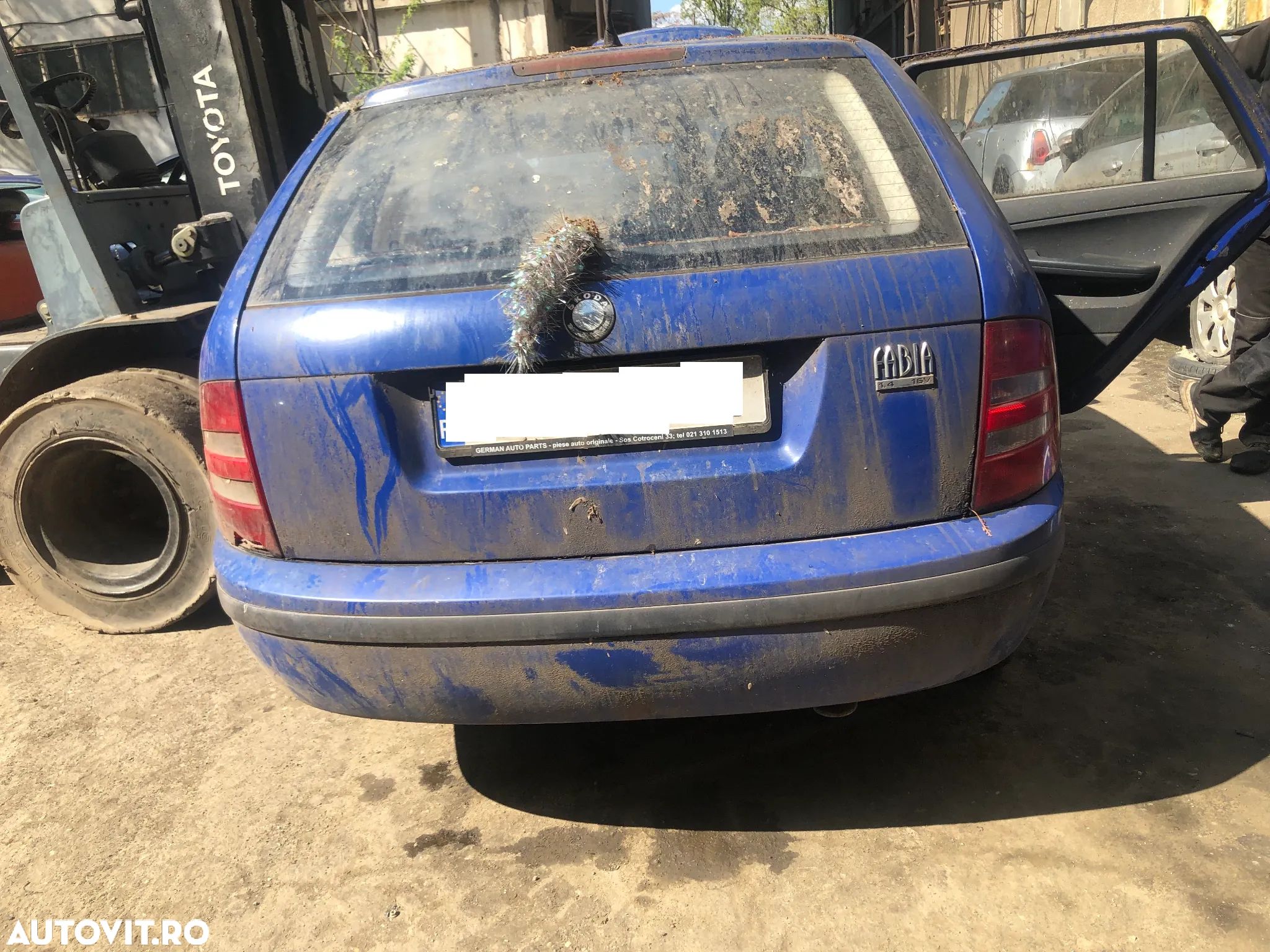 Bara spate Skoda Fabia 1 albastru break - 1