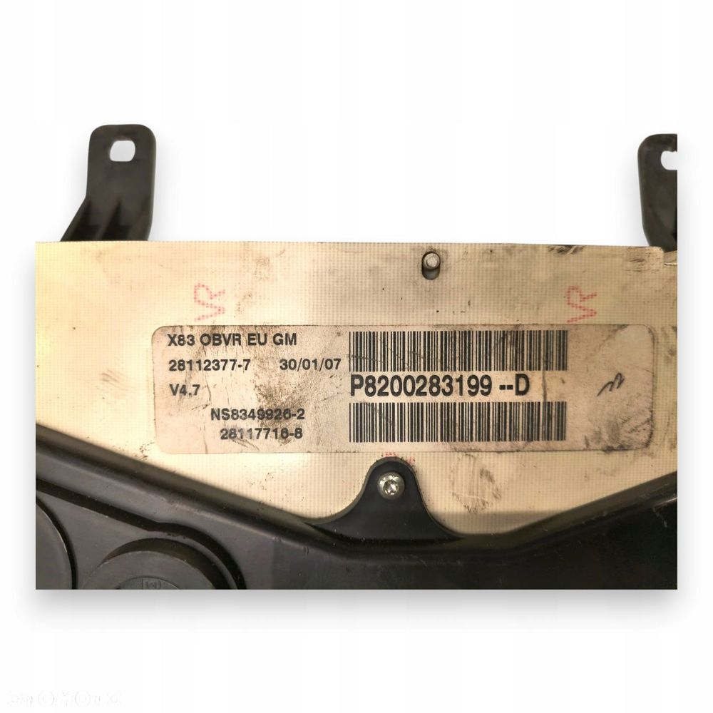 LICZNIK ZEGARY P8200283199-D Opel Vivaro A Trafic II 2.0 2.5 DCI 254 468km - 2