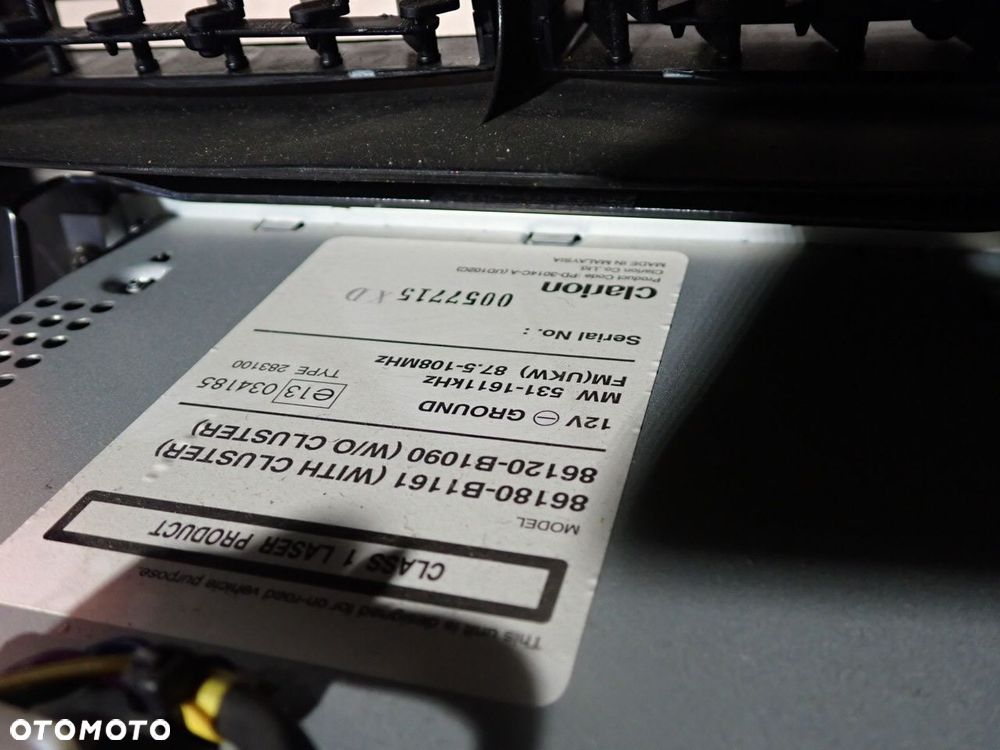 RADIO SUBARU JUSTY IV 86180-B1161   86120-B1090 - 7
