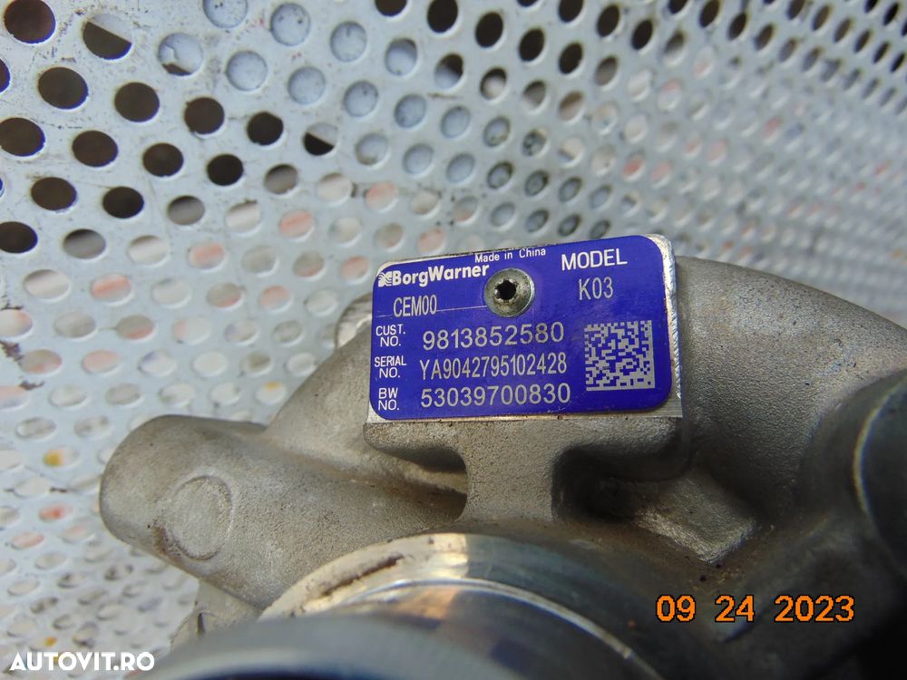 Turbina Peugeot 1.6 hibrid 3008 308 DS Citroen Opel grandland c4 c5 aircross 508 5008 ds4 ds5 ds7 d - 3