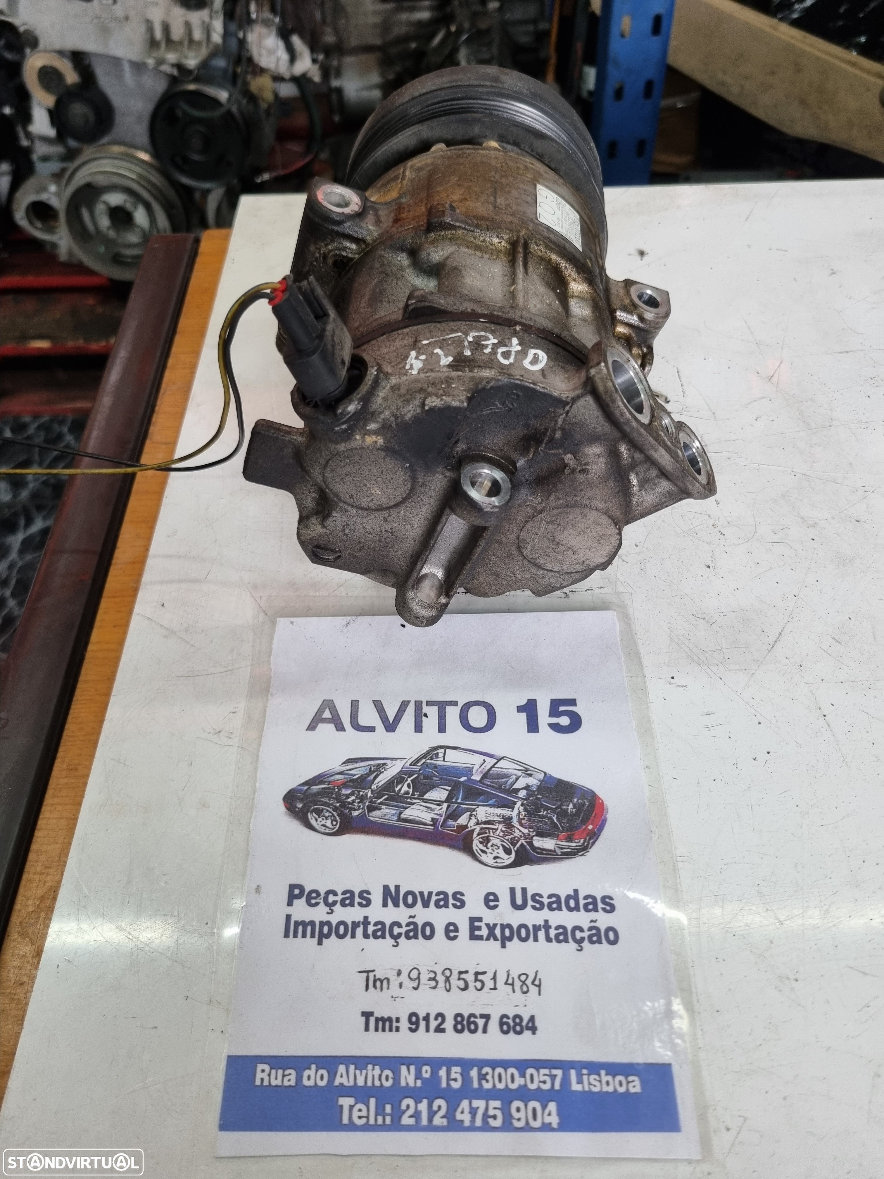 Compressor de Ac Opel Corssa D - E - 2013 ref: 55701200 - 3