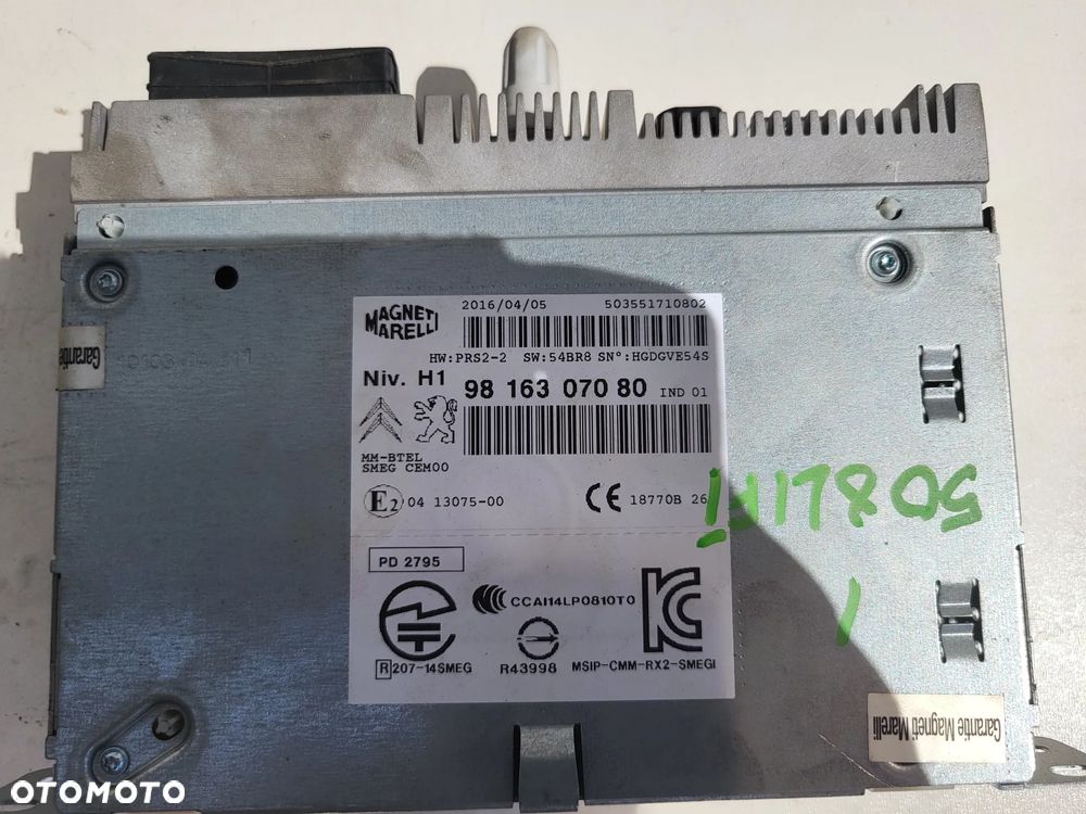 Wyświetlacz ekran radio czytnik CD Peugeot 508 LIFT - 7