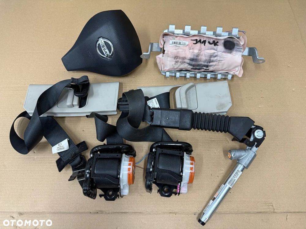 NISSAN QASHQAI II J11 PODUSZKA AIRBAG KIEROWCA PASAŻER PASY KOMPLET ANGLIK - 1