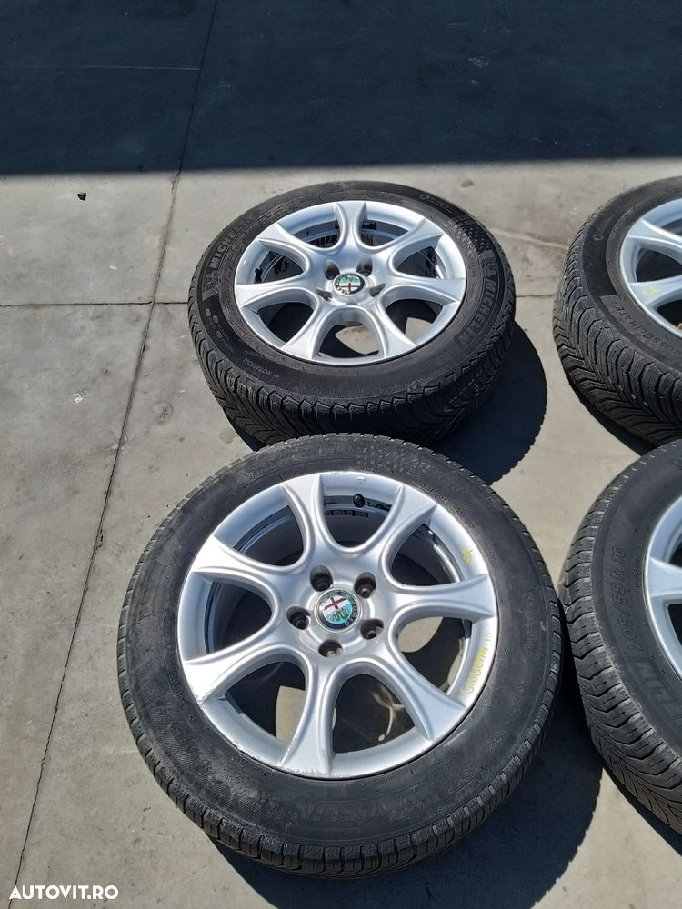 Set jante aliaj cu anvelope r16 205/55r16 alfa romeo giulietta 940 156093261 - 3