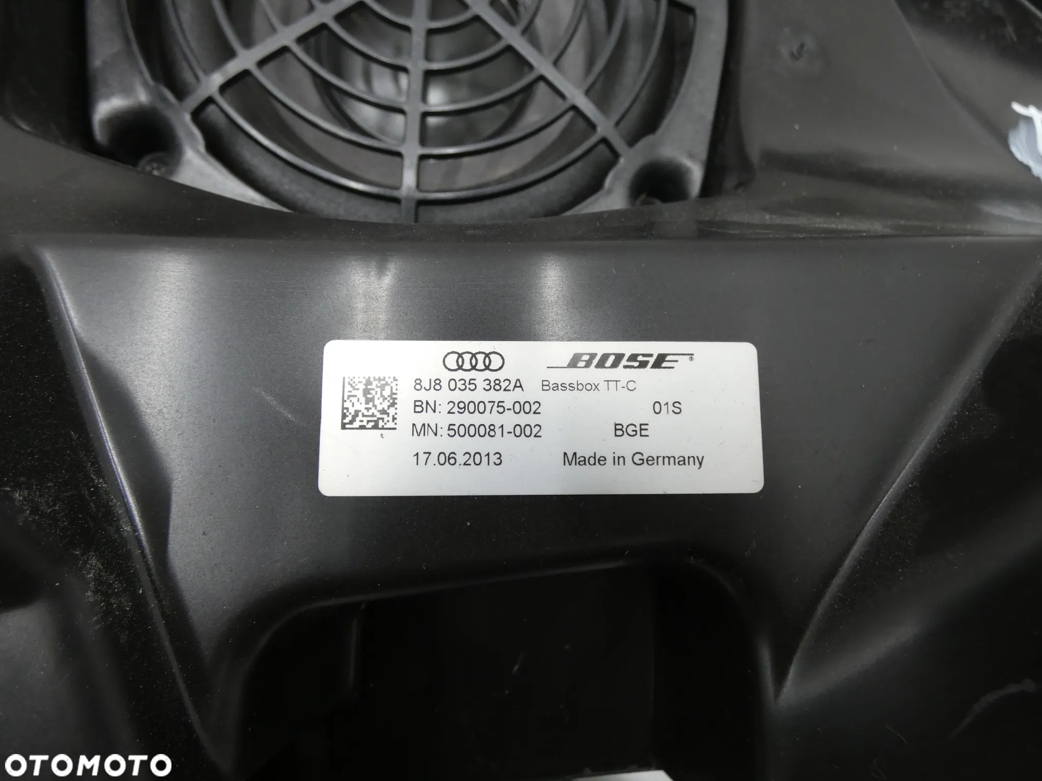 AUDI TT 8J GŁOŚNIKI BOSE PRZÓD TYŁ SUBWOOFER KOMPLET 8J8035382A 4L0035415B GORLICE - 8