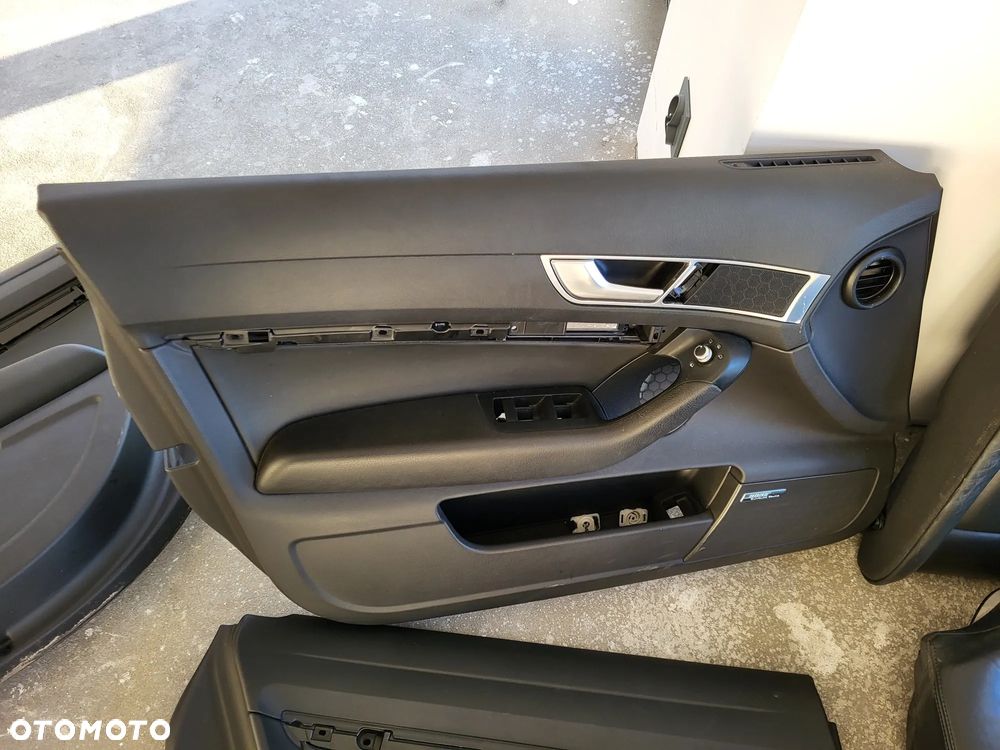 AUDI A6 C6 LIFT FOTELE PRZÓD KANAPA SPORTOE SKÓRZANE ELEKTRYCZNE BOCZKI KPL - 4