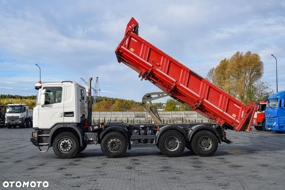 Scania G410 / 8x4 / EURO 6 / WYWROTKA / MELLER KIPPER / HYDROBURTA / AUTOMAT / 2016 / SERWISOWANY / SPROWADZONY - 12