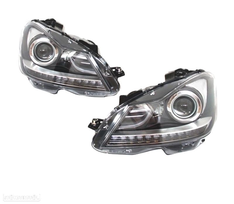 FARÓIS BI-XENÓN MERCEDES CLASSE C W204 11-14 - 1