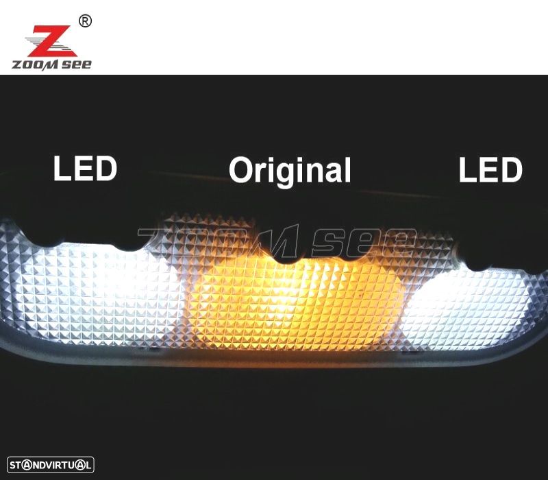 KIT COMPLETO DE 23 LÂMPADAS LED INTERIOR 06-14 RENAULT ESPACE 4 IV MK4 - 2