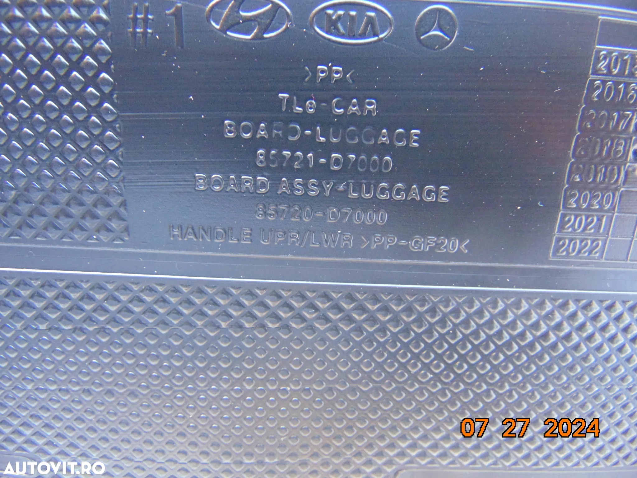 Mocheta portbagaj hyundai Tucson 2014-2020 capac portbagaj tucson 3 mocheta cod 85721d7000 - 7