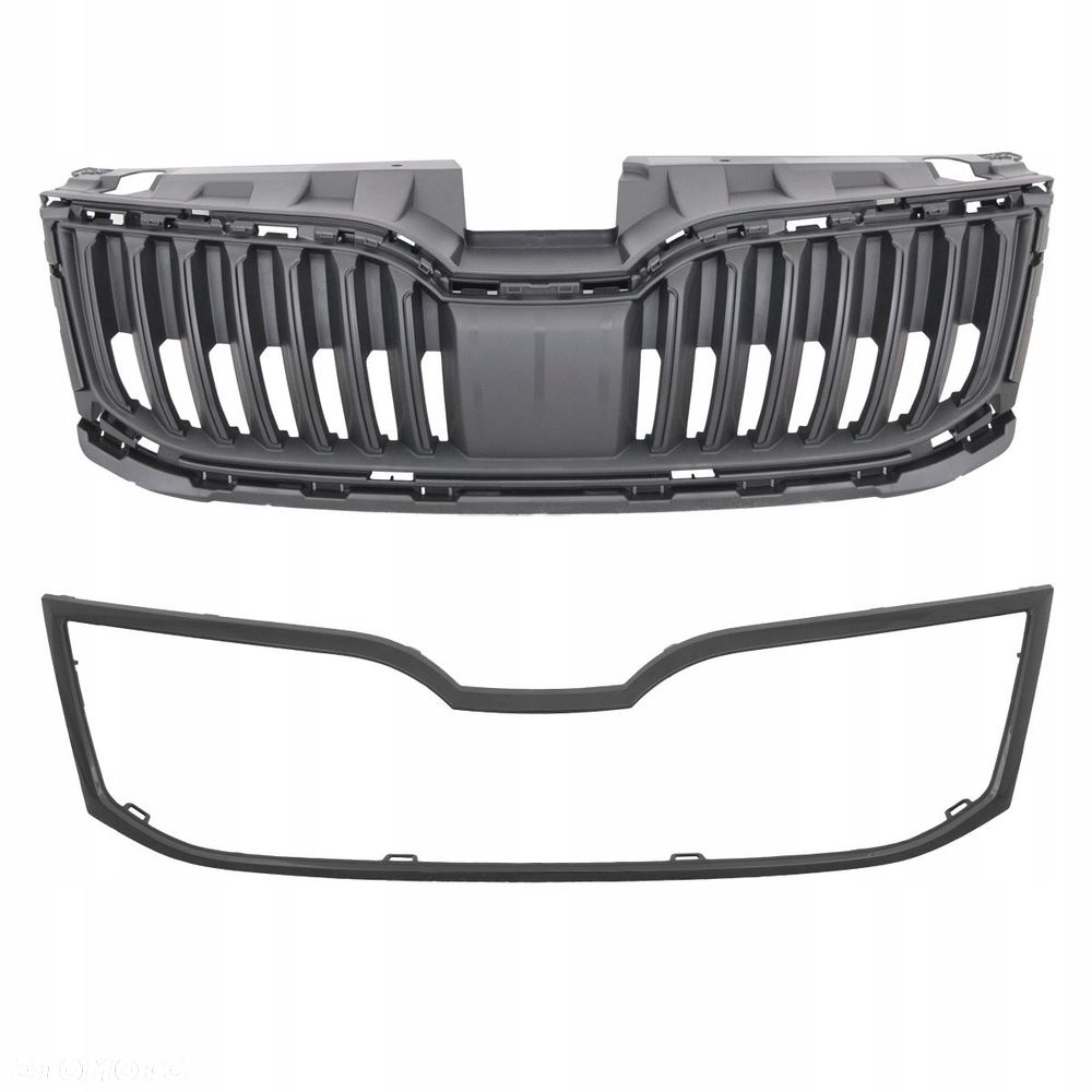 Atrapa Grill Kratka Ramka Czarna Skoda Octavia III 5e Lift 17- - 1