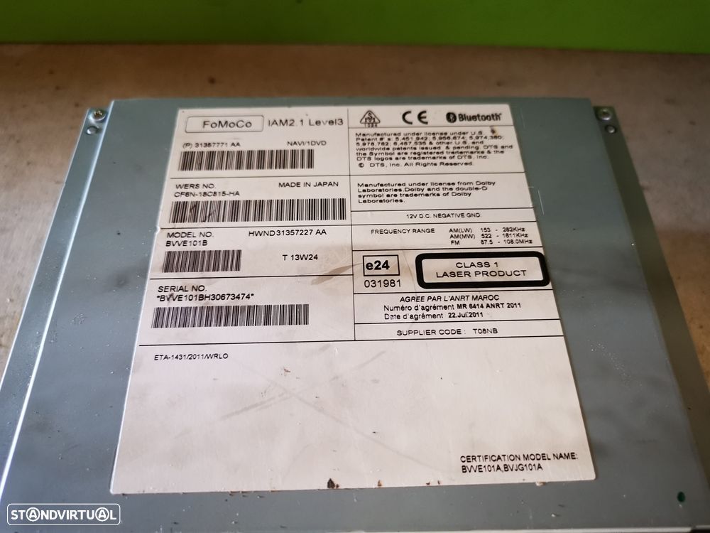 VOLVO V40 RÁDIO CD LEITOR - R118 - 3