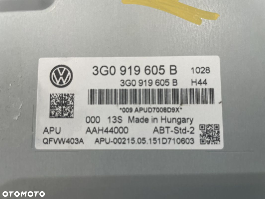 VW PASSAT B8 GOLF VII WYSWIETLACZ RADIO NAWIGACJA 3G0919605B - 5
