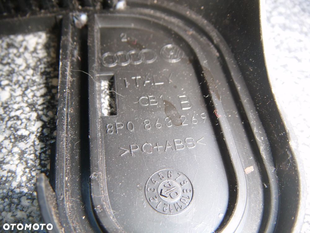 audi a3 8p roletka- schowek tunelu 8p0863269 - 3