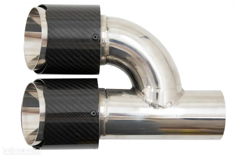 Ponteiras de Escape Look Akrapovic Duplas 18.50 cm - 7