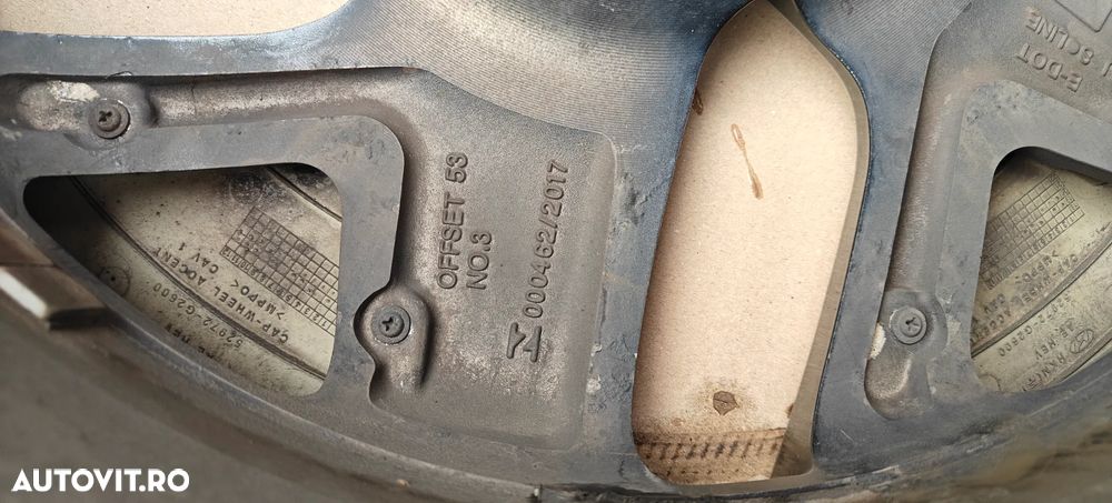 Jante Originale Hyundai Ioniq Facelift 2021 R17 x 7j , 5x114.3  offset ET53 - 11