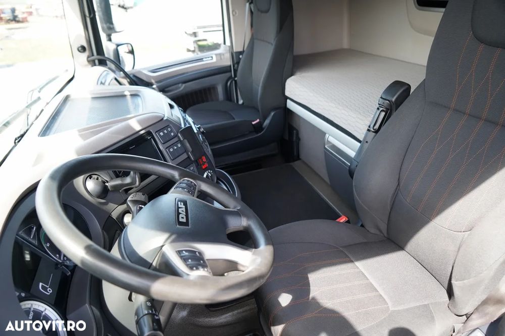 DAF XF 480 / CUPLAJ TANDEM / SSC / MEGA / PUNȚĂ RIDICATĂ / I-PARK COOL / ȘINGURI PENTRU STICLE / REMORCA WECON - 7,70 M / - 27