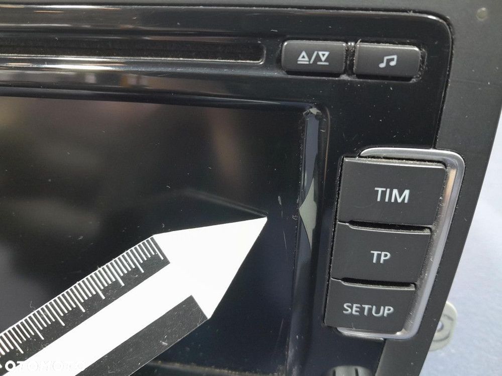 VW GOLF VI 08- RADIO FABRYCZNE CD WYŚWIETLACZ 3C8035195 - 2