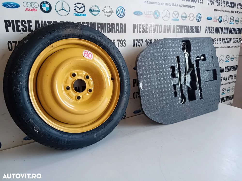 Kit Complet Roata Rezerva Slim R16 Cric Cheie Roti Honda Accord 2008-2013 - 2