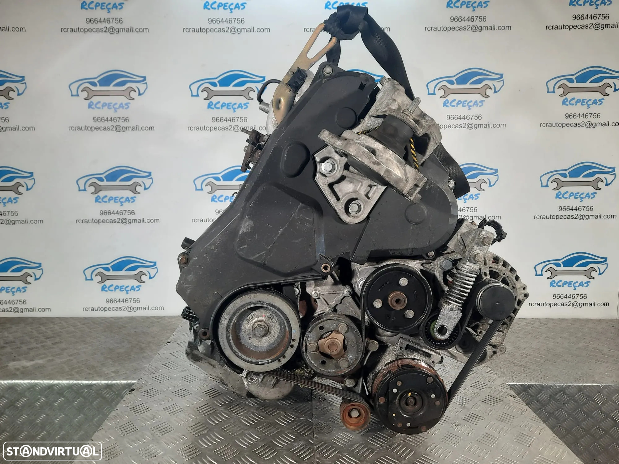 MOTOR COMPLETO 1.9 DCI 8V 102CV F9QK732 F9Q732 RENAULT SCÉNIC I 1 MK1 MOTOR ARRANQUE ALTERNADOR BIMASSA COMPRESSOR EMBRAIAGEM BOMBA DIRECAO INJETORES - 8