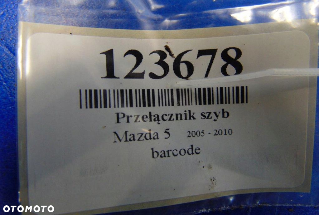 MAZDA 5 1.8 16V BENZYNA PANEL STEROWANIA SZYBAMI - 5