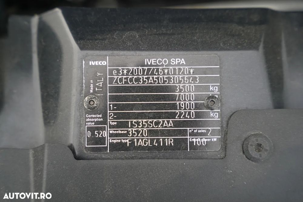 Iveco DAILY 35-140 / TABLĂ / ATELIER MOBIL / CONVERTITOR / IMPORTAT / CONTRACT POST-SERVICE - 37