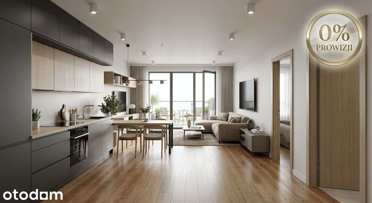 Nowe 3 pokoje z dużym balkonem | 55,04 m² |