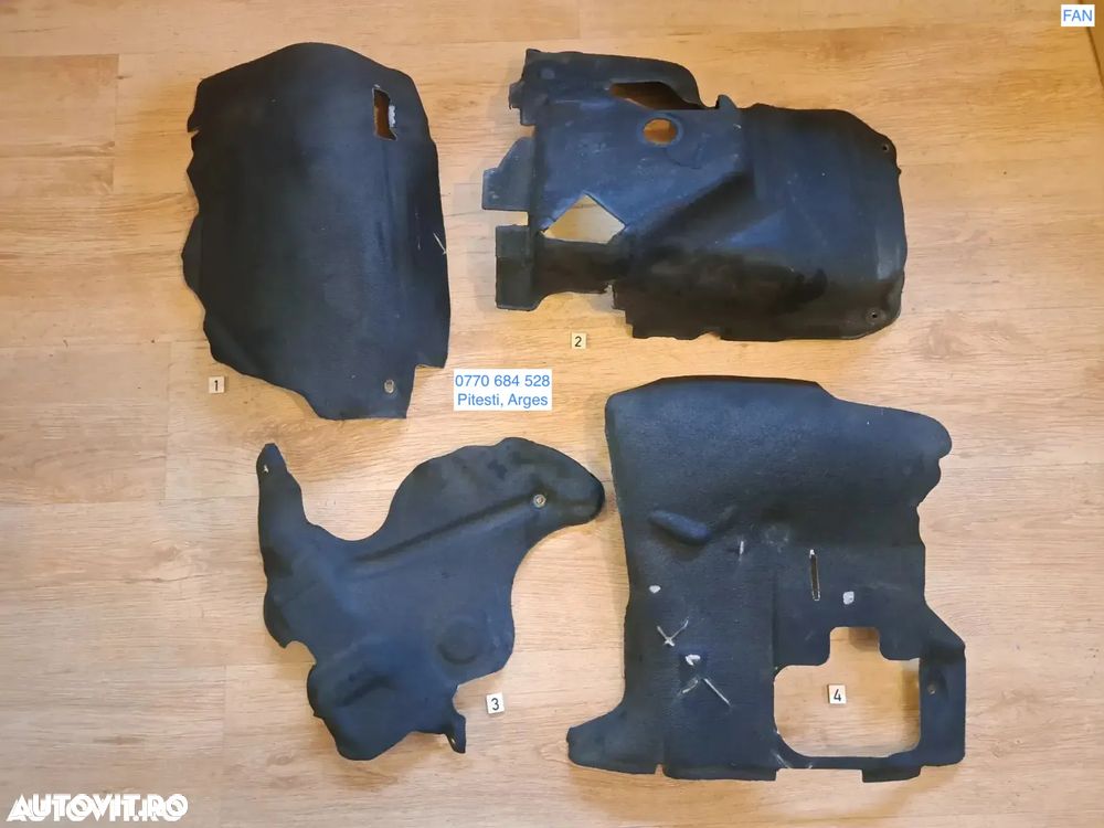 Capac acustic motor spate fata injectoare baie de ulei protectie izolare termica fonica burete original BMW seria 1 2 3 4 5 F07 Gt F11 F20 F02 LCI - 1