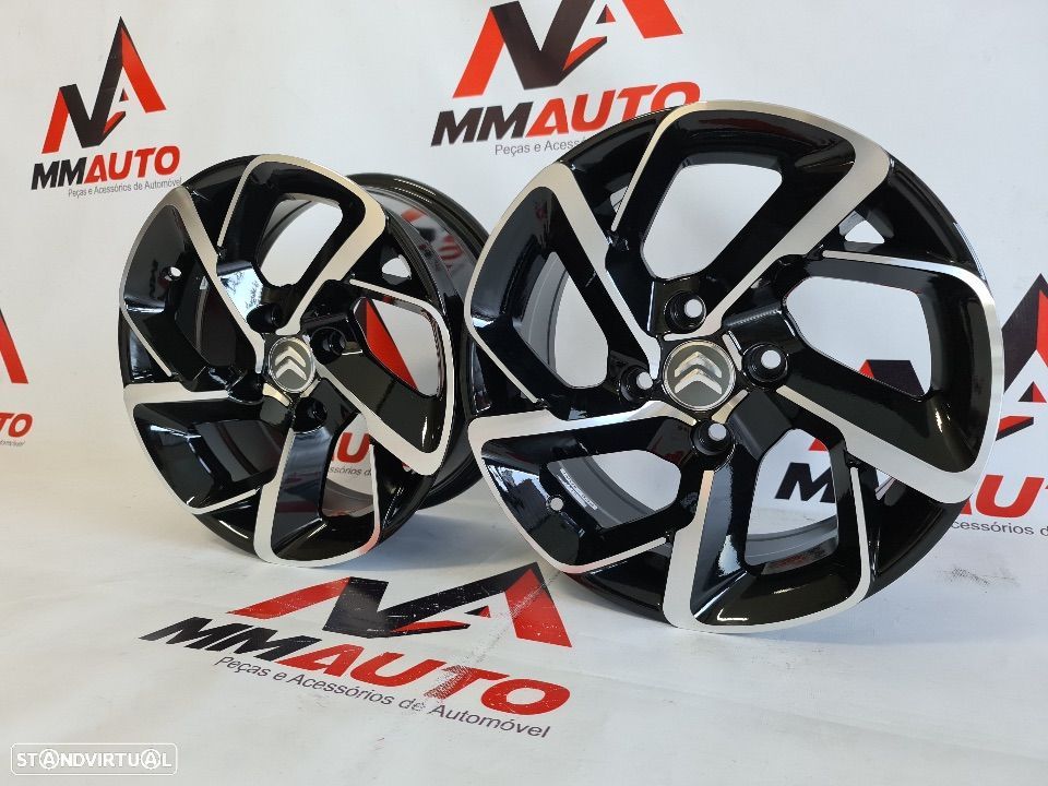 Jantes Citroen Preto Polido 15 - 2