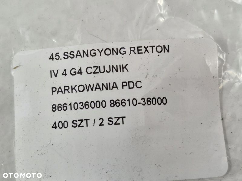 SSANGYONG REXTON IV 4 G4 CZUJNIK PARKOWANIA PDC 8661036000 86610-36000 - 6