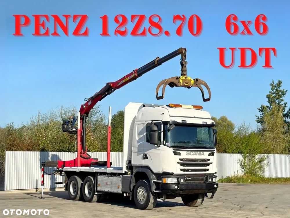 Scania G 490 * DO TRANSPORTU DREWNA * PENZ 12Z8.70 / 6x6 - 1