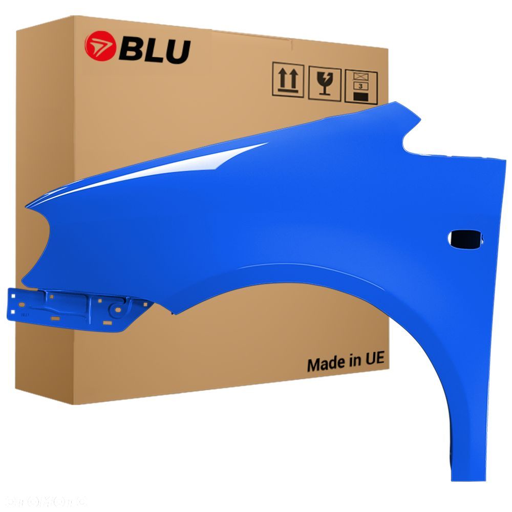 BLU Błotnik VW CADDY III 3 2K LA5C lewy przód niebieski 2004-2010 ocynk SurfBlau - 1