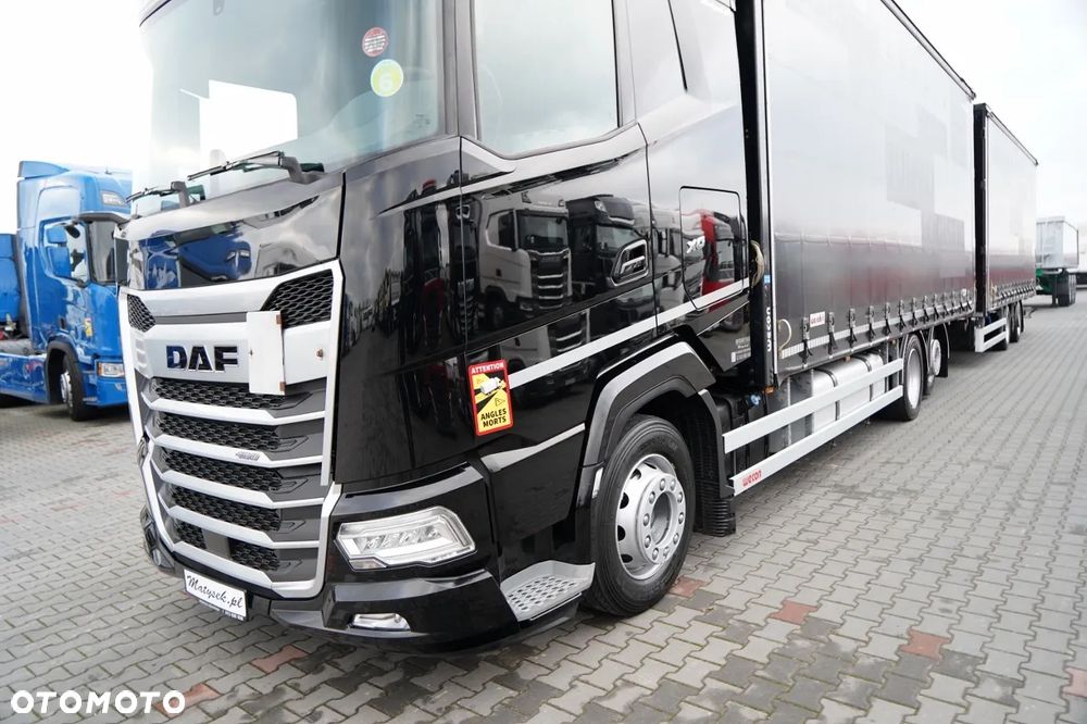 DAF XG 480 / ZESTAW TANDEM / 120 M3 / PRZEJAZDOWY / OŚ PODNOSZONA / KLIMA POSTOJOWA / WECON / SAF / - 10