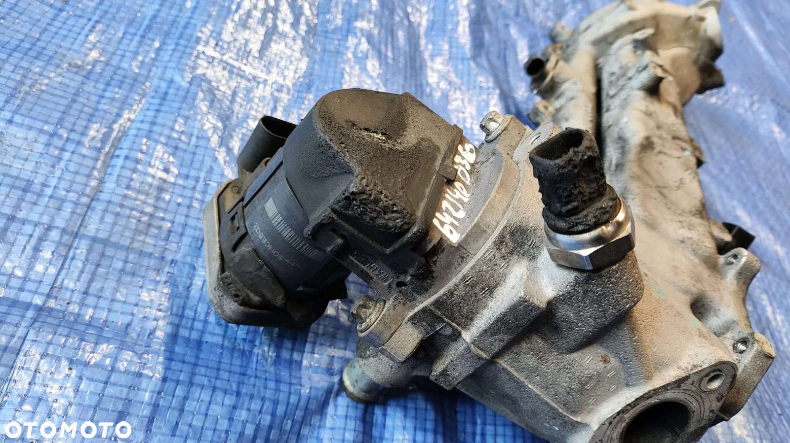 KOLEKTOR SSĄCY LEWY ZAWÓR EGR CZUJNIK SPALIN LF00052 A6421400360 MERCEDES W211 CLS W219 W221 ML W164 W251 3.0 3.2 CDI V6 OM642 - 5