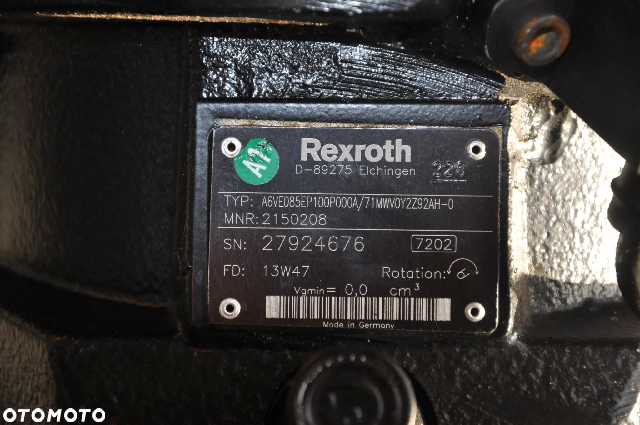 Silnik jazdy hydromotor A6VE085EP100P000A/71MWV0Y2292AH-0 - 4